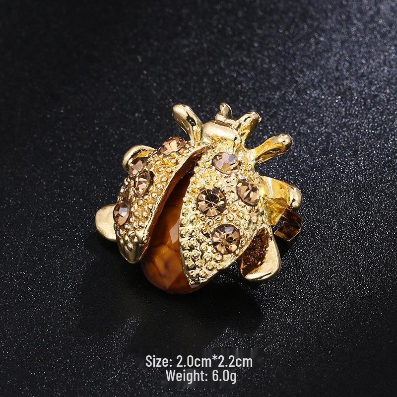 Брошь в виде пчелы с каплями масла в новом стиле - милая булавка в виде животного для воротников и аксессуаров одежды
