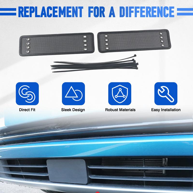 2Pcs Car Front Grille Net ect Screening Mesh Cover Stainless Steel For BYD Yuan Plus Atto 3 EV 2024