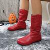 Женские ботинки, зимние, новые, с круглым носком, теплые, низкие, с плоской подошвой, повседневные, нескользящие, устойчивые к холоду, студенческие зимние ботинки