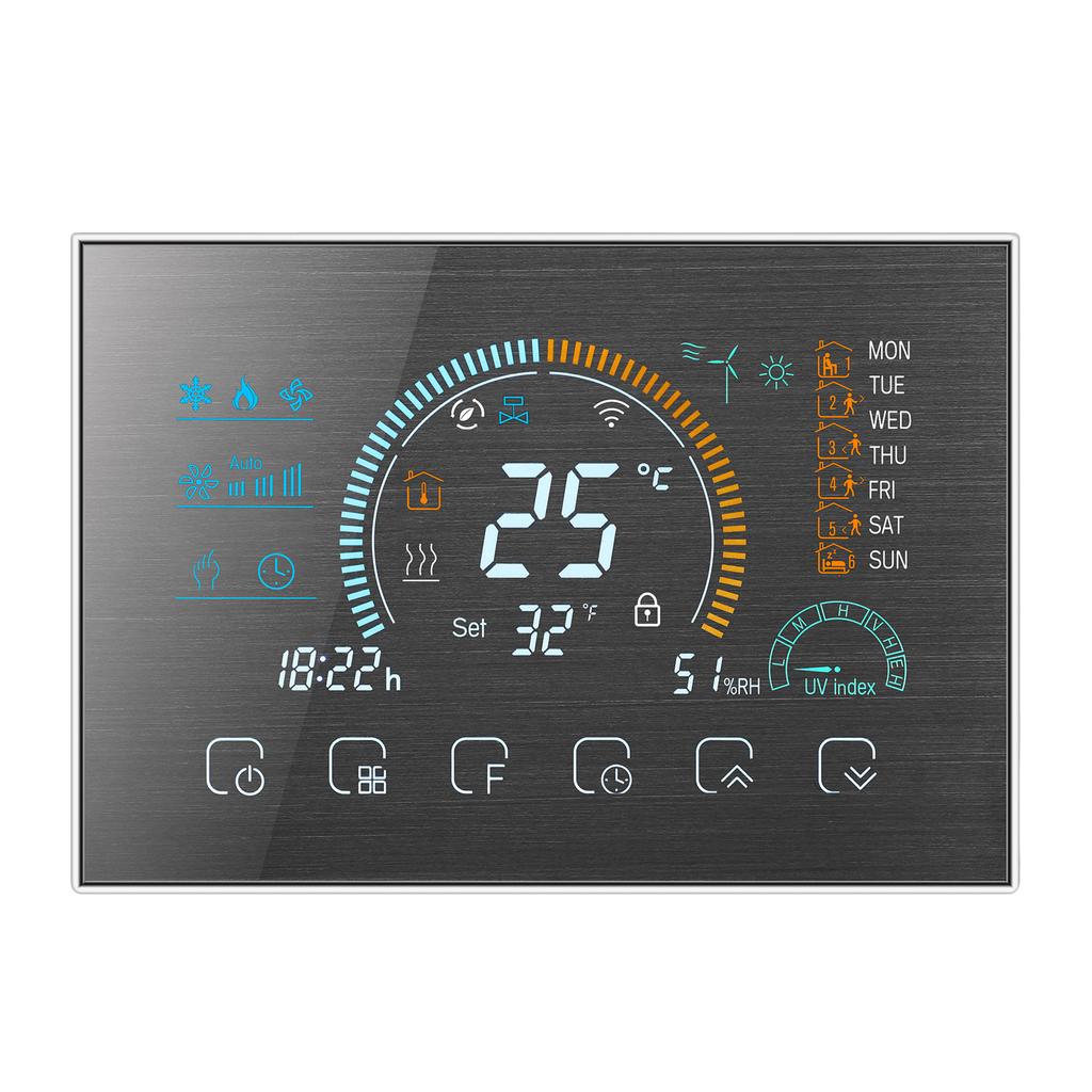 TUYA WIFI/RS485 Modbus RTU Программируемый термостат для управления 2/4-ходовым клапаном Отопление/Охлаждение HVAC Воздушная система 24В/220В
