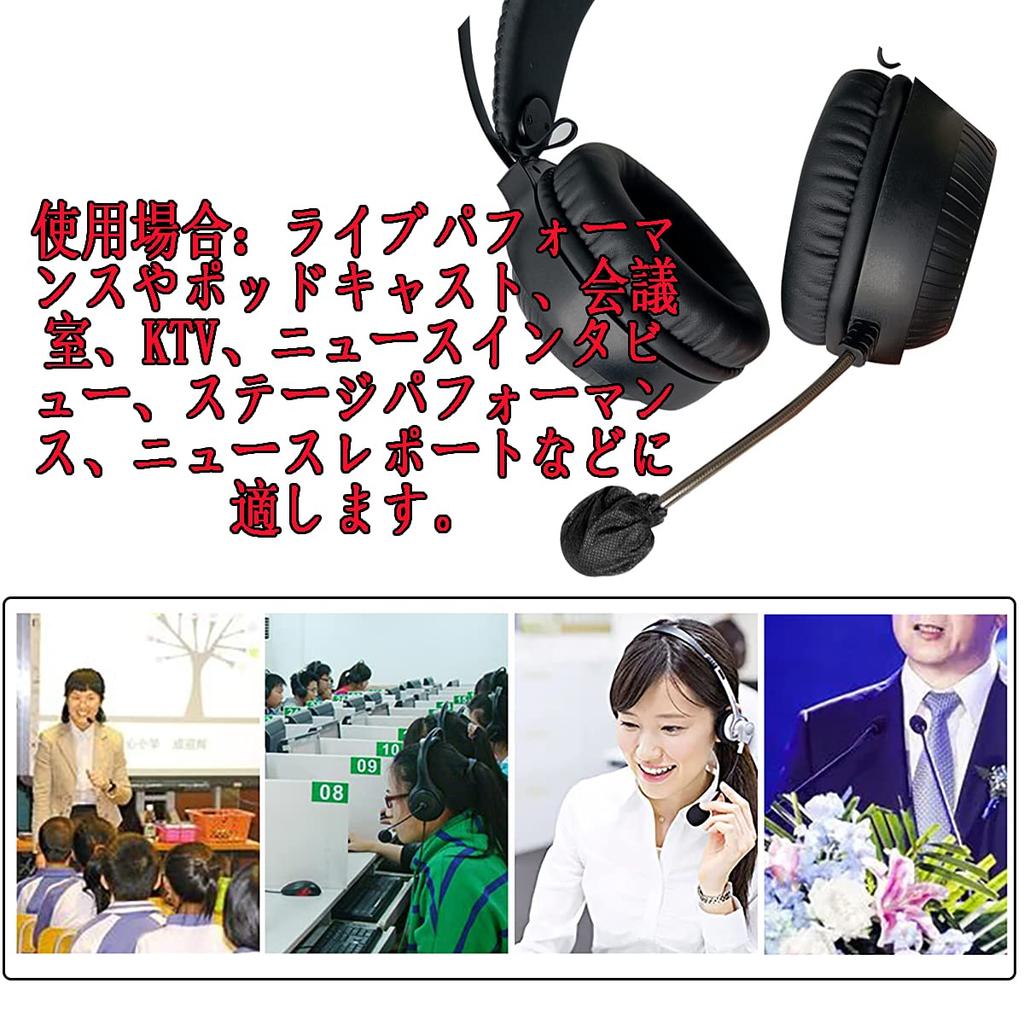 Pack of 100 Disposable Elastic Microphone Nonwoven Fits and Large Microphone Mic Covers Headset/Intercom Windscreens, Antibacterial, Ball-Shaped,