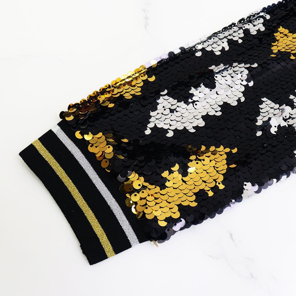 Autumn Women's Long Sleeve Jacket Slim Temperament Commuter Sequins Baseball Clothing