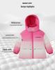 Yoqi Winter Korean Style Gradient Hooded Children's Down Jacket