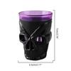 Luminous LED Skull Head Wine Cup Glow In the Dark Wine Glass for Spooky Celebrations
