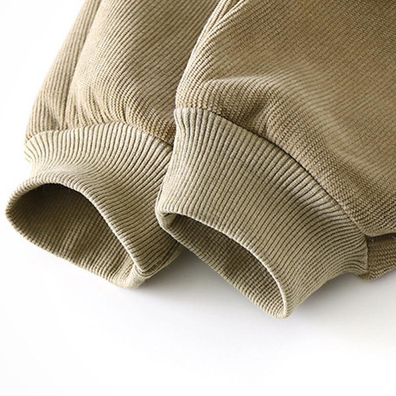 Теплые плюшевые штаны для детей 3-10 лет, свободные брюки с большими карманами