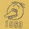 Sesame Street Unisex Adult 1969 Big Bird T-Shirt