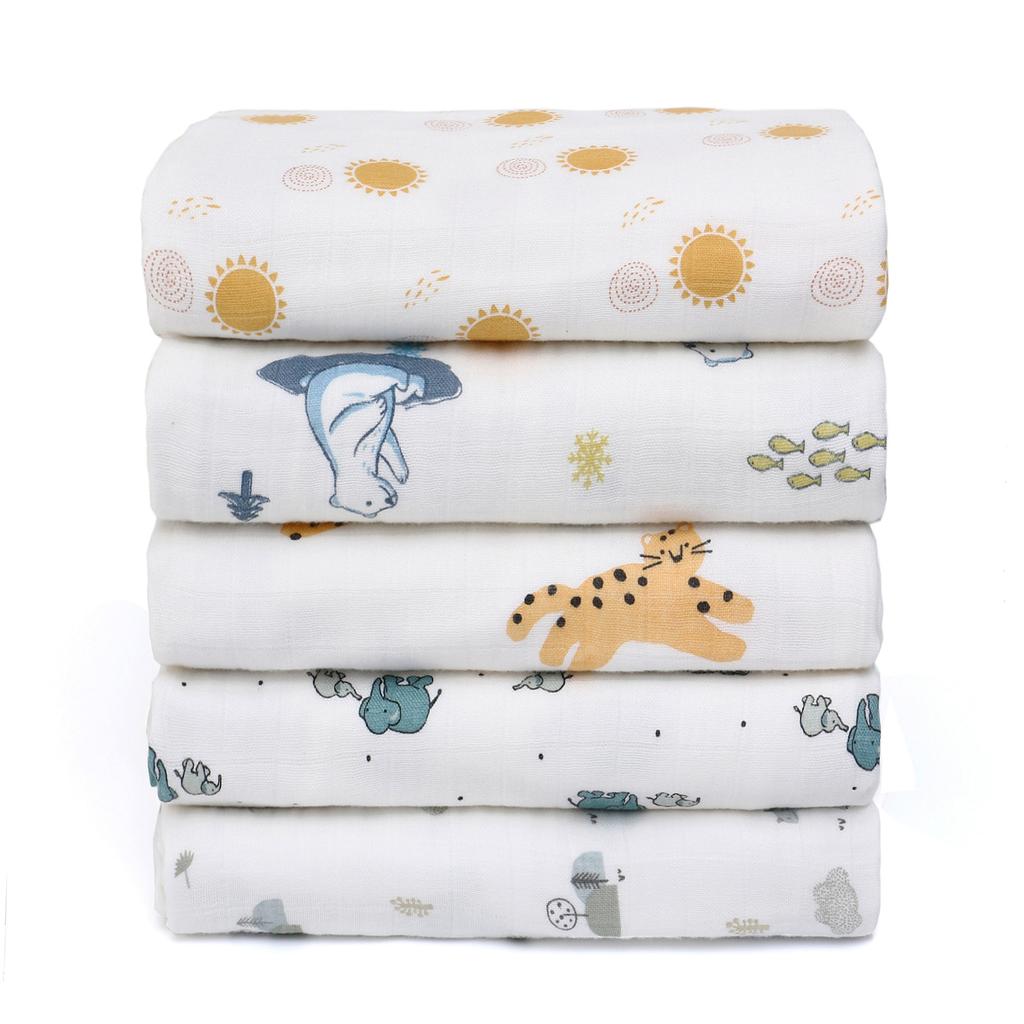 Детское одеяло, четырехслойное, из бамбука и хлопка, тканевое одеяло, детское одеяло, тонкое одеяло для больших детей, весеннее и осеннее, универсальное одеяло на все времена года