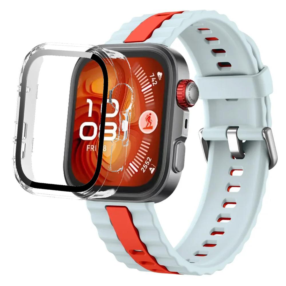 Силиконовый ремешок + ПК-кейс для Huawei Watch Fit 4/Fit 4 Pro, детали умного браслета для Huawei Watch Fit 3, защитный чехол для часов