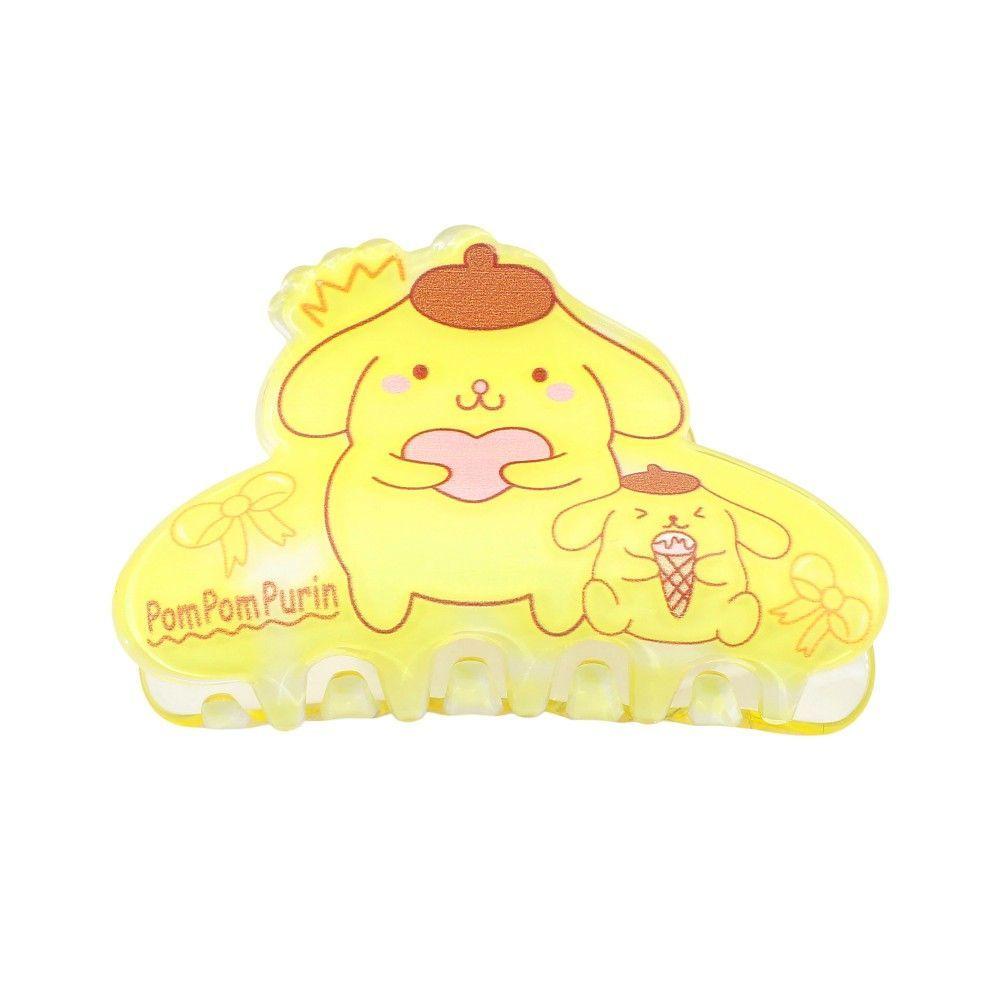 Заколка для волос с принтом My Melody на затылок, милая мультяшная, большого размера, зажим-челюсть для густых волос, женщин, для хвоста, пучка, прически, для повседневного использования