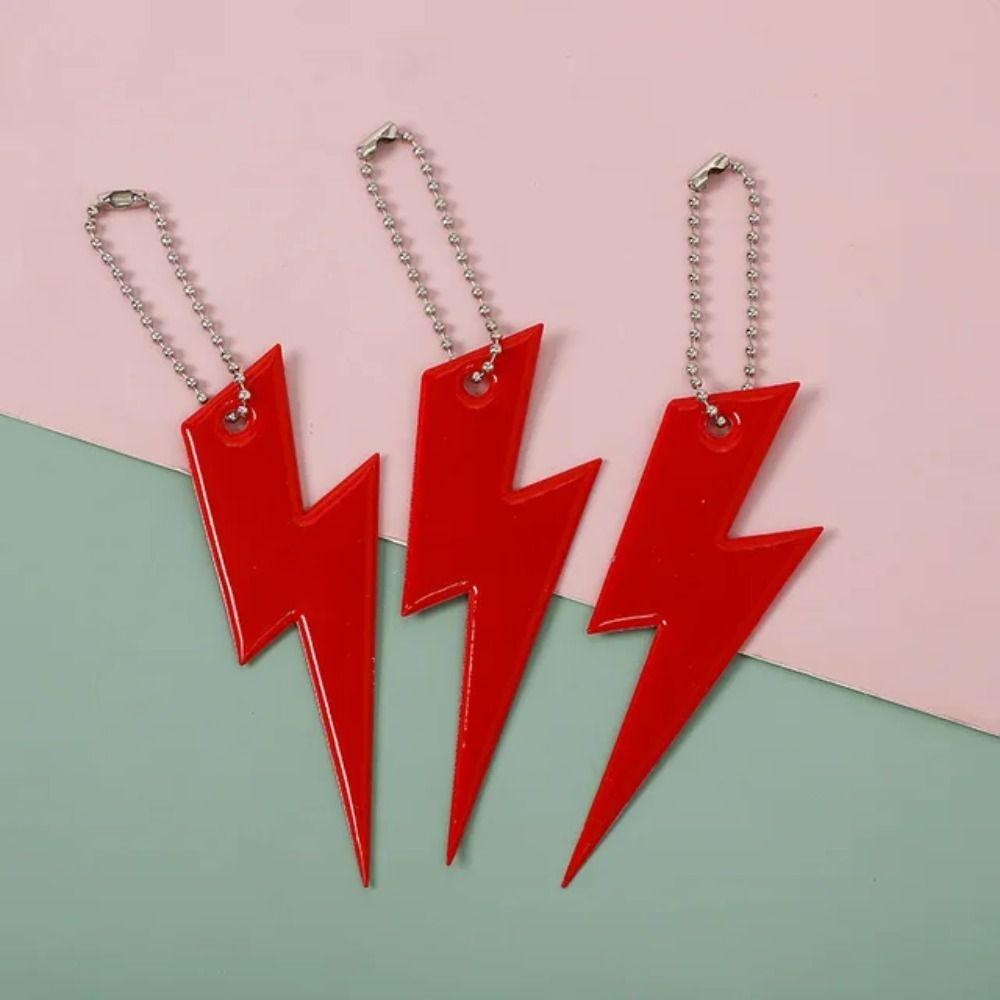 Safety Protection Night Reflective Pendant Decoration Reflective Keyring Bag Ornament