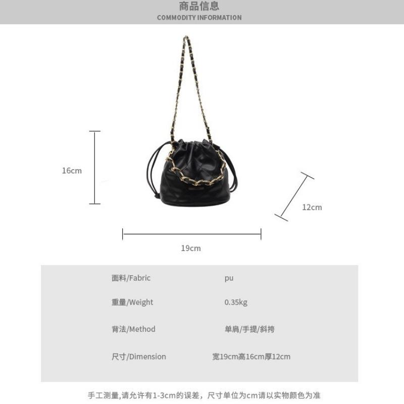 Today's Popular Bag Women's New Diamond Chain Hand Bag Shoulder Messenger Bag Bucket Bag