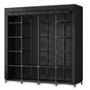 Large Textile Wardrobe Massido Ms-804 Black