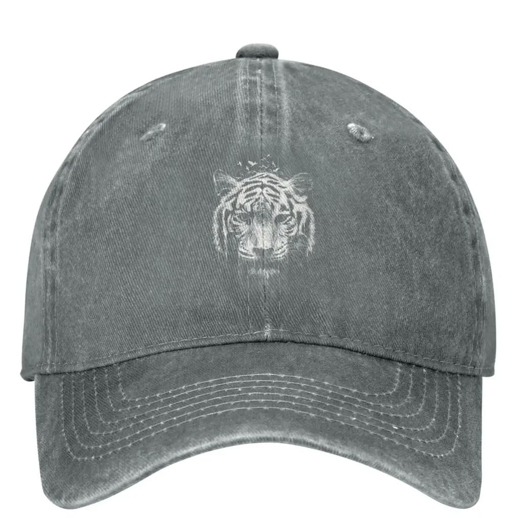 Кепка бейсболка повседневная с тигром, летняя белая с принтом, кепка тракер, дропшиппинг, уличная кепка снэпбэк, бейсболки