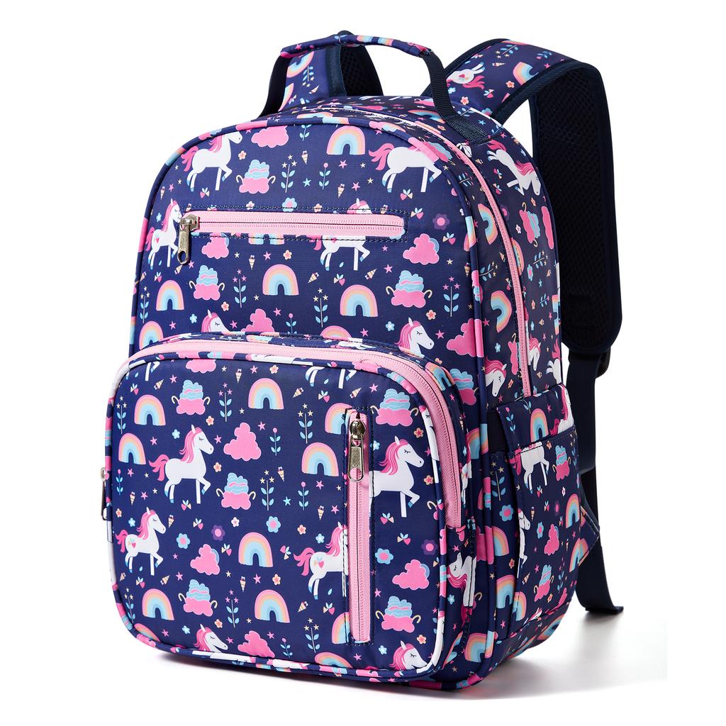 Милый детский рюкзак для мальчиков и девочек дошкольного возраста, повседневная многофункциональная сумка с забавными принтами для начальной школы