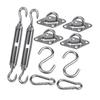 Shade Sail Hardware Kit 304 Stainless Steel S Hook M6 Fastener Set for Awning Sunshade