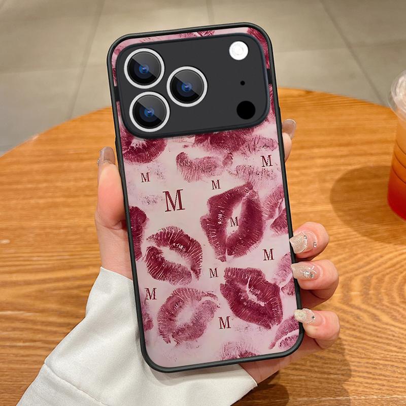 Модный чехол с узором "Целующиеся губы" для iPhone 17 Pro Max Чехол iPhone 16 Pro Max 15 14 13 16E 17E Магнитный Для Magsafe Гибридный Матовый Чехол