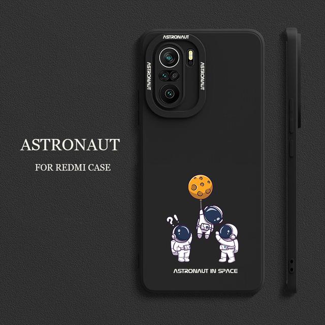 Чехол для Capa Funda Xiomi Xiaomi Poco F3 M3 Pro F 3 PocoF3, милый защитный чехол для космонавта, мягкие черные чехлы для телефонов Celular