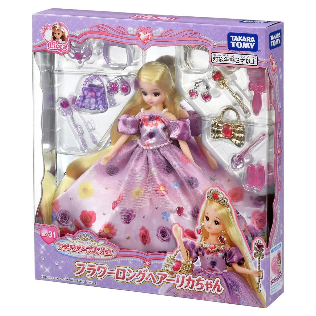 TAKARA TOMY Кукла Фэнтези Принцесса Цветок Длинные Волосы Игрушка Возраста Ликка-чан LD-31 Ликка-чан Одевание 3+