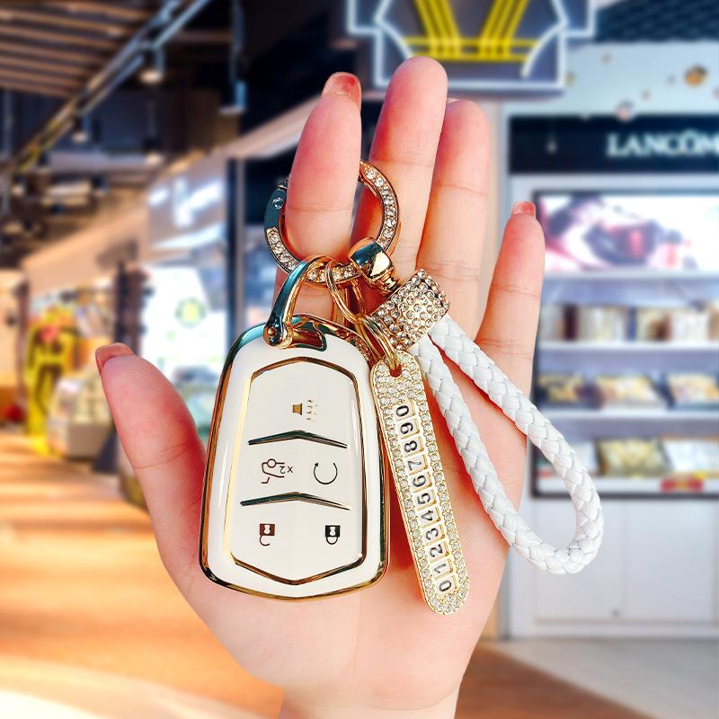 Premium Key Cover for 2022 Cadillac XT5/XT4/CT6/ATSL/XTS