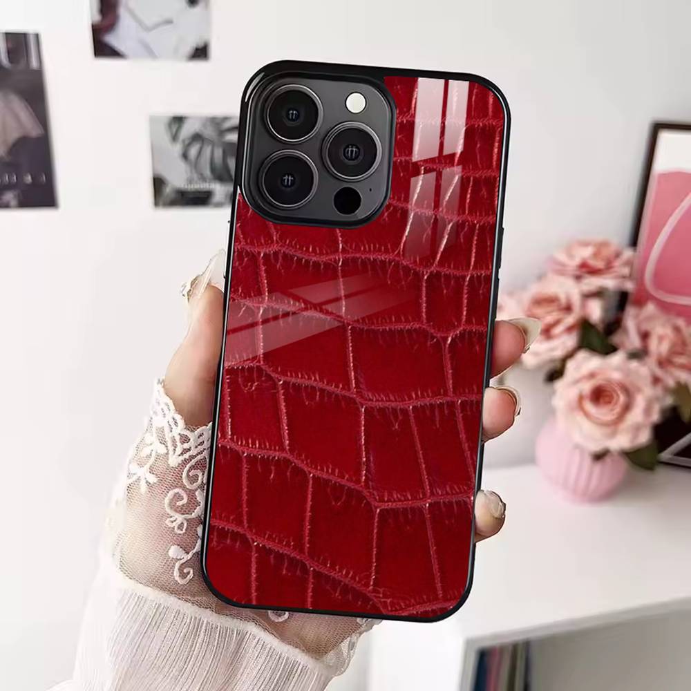 Чехол для телефона с принтом под кожу крокодила для iPhone 17, 16, 15, 14, 13, 12, Plus, Pro, Max для Magsafe Магнитной Беспроводной Зарядки