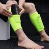 1Pair Sports Safety Shin Pads Sleeves Breathable Football Shin Holder Instep Socks Polyester Leg Guard Sleeves For Kids Boys Men
