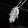 1Pc Fashion, Inlaid with Synthetic Zircon, Fashion Hand Pendant Necklace
