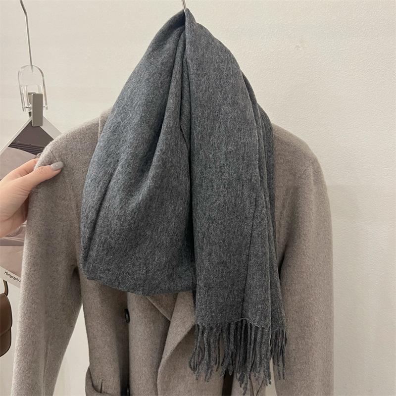 Женские шарфы, легкие, мягкие, модные однотонные шарфы, шаль на все времена года
