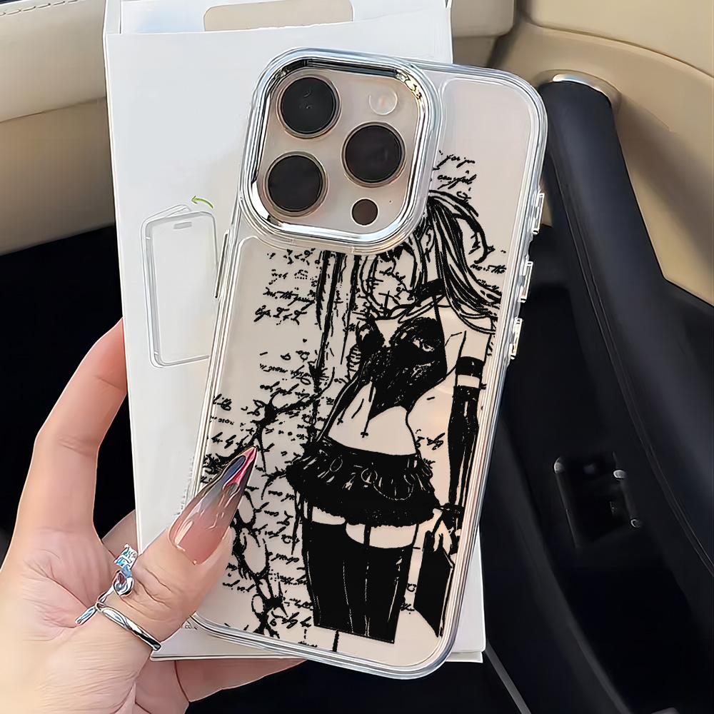 Чехол для телефона с аниме D-Death N-Note для iPhone 17 16e 16 15 14 13 12 11 mini Pro Max X XR XSMAX 8 7 Air Plus Прозрачный Мягкий Чехол