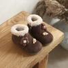 Девочки хлопковые туфли флис Birkenstocks зимние новые детские короткие ботинки милые иностранный стиль девочка малыш флис теплые ботинки