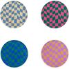 Heat Insulation Retro Cup Mat Waterproof Simple Bowl Pad Checkerboard Acrylic Coaster  Hotel