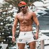 Летние спортивные шорты для бодибилдинга, мужские повседневные быстросохнущие бермуды для тренажерного зала, фитнеса, тренировочных брюк для бега, мужские пляжные плавки, низ