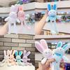 Adorable Rabbit Plush Keychain With Pullout Ears And Legs