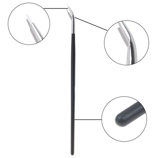 Synthetic Fiber + Wood Eyeliner Brush 17.5 Cm 1 Pc