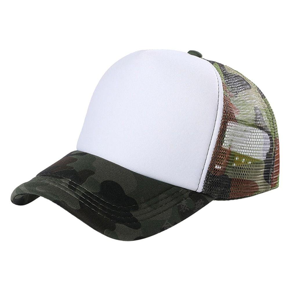 Camouflage Baseball Cap Sun Protection Trucker Cap Casual Driver Cap Summer