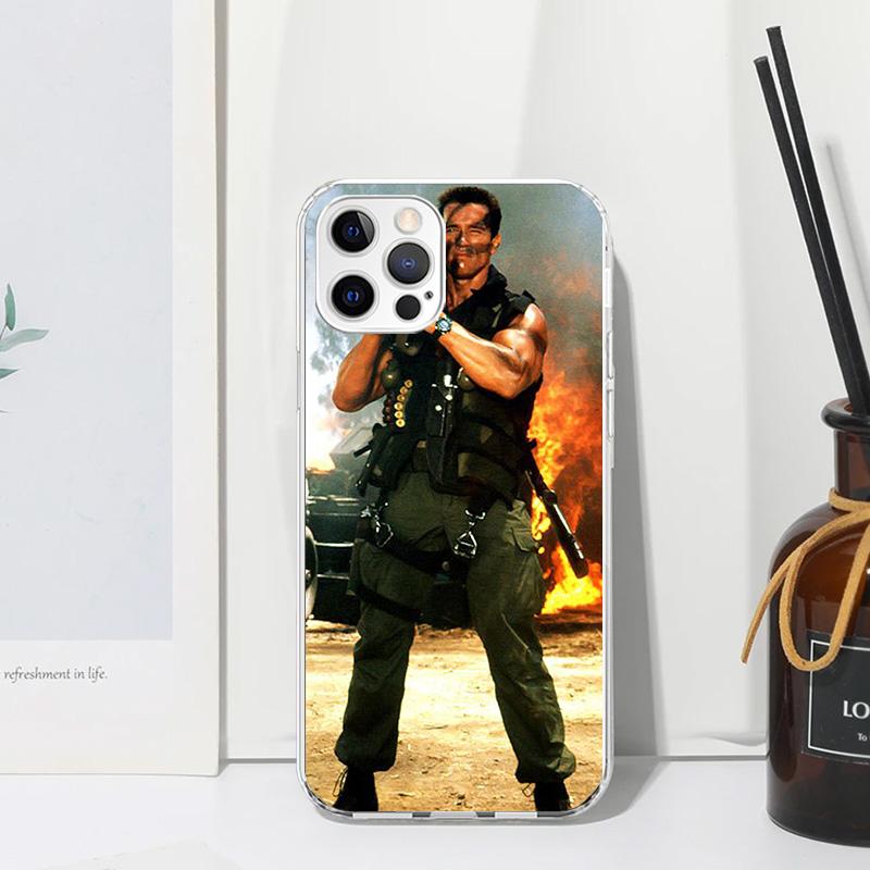 Arnold Schwarzenegger Terminator Phone Case For Iphone 17 Air 16 15 Plus 16E 14 Pro Max 13 Mini 12 11 7 8 SE Fundas Soft Back Co