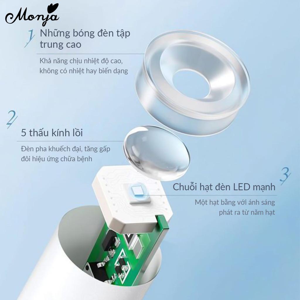 monja Мини-сушилка для ногтей УФ-гель-лак, клей, сушка клея, ручная зарядка через USB, фонарик для дизайна ногтей со светодиодным экраном, инструменты для маникюра своими руками