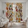 2 штуки кленовый лист HD повсюду Сорока шторы Желтый галстук шторы с цифровой печатью Стиль домашнего декора Украсить гостиную р
