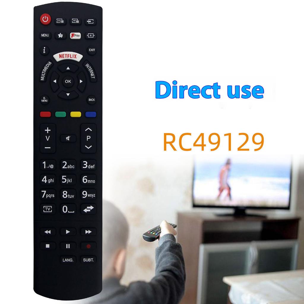 RC49129 Пульт дистанционного управления Замена для телевизора Panasonic Работает от батареек Универсальный пульт для телевизора