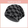 Winter Knitted Cap Women Men Fleece Lined Casual Outdoor Supplies Activities