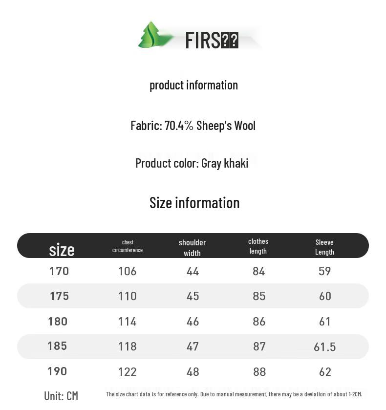Мужское двустороннее полупальто средней длины из смесовой шерсти