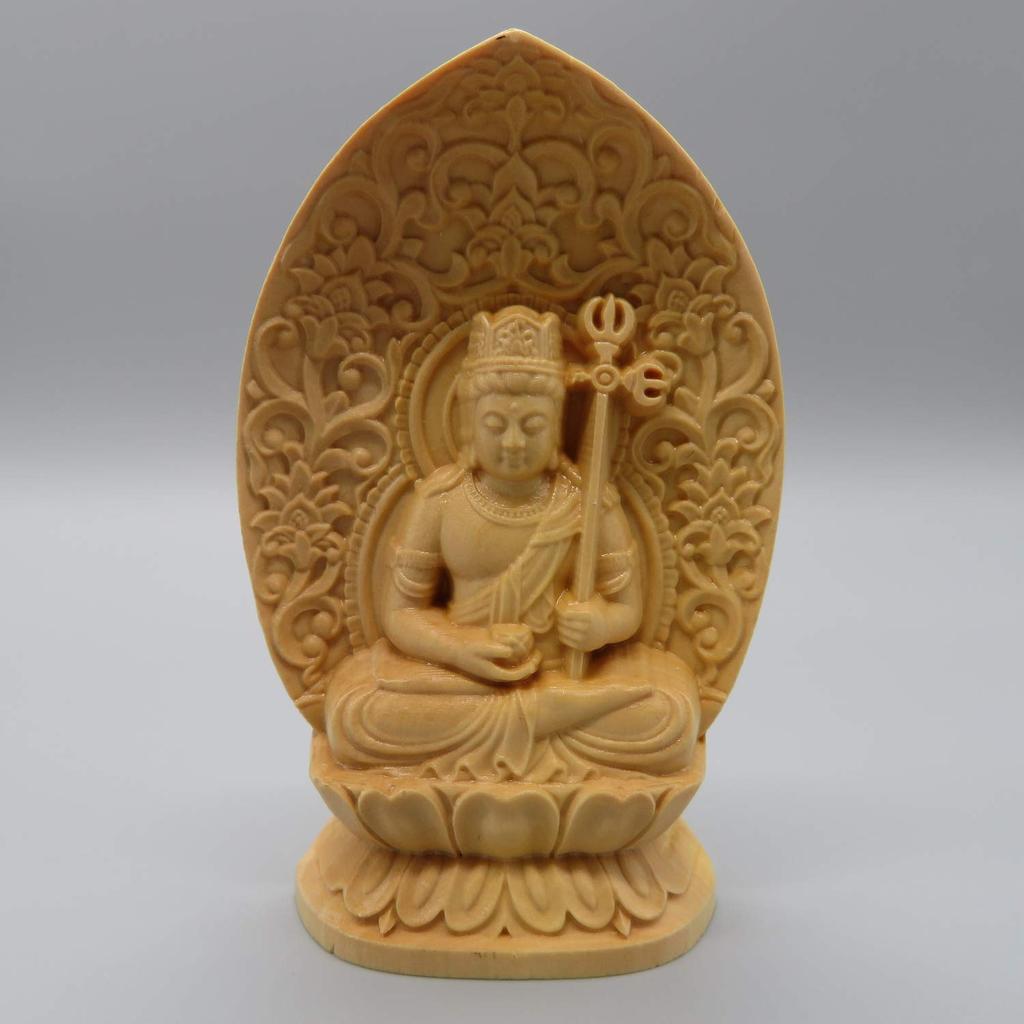 Защита основной деревянный мини-статуэтка Будды без бренда, изображение, резьба, (Кокудзо Бодхисаттва)