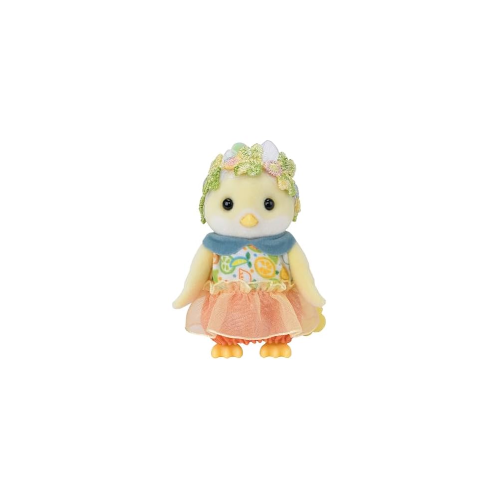 Sylvanian Families Citrus Bird Family Doll Set for Ages 3 and Up Toy House