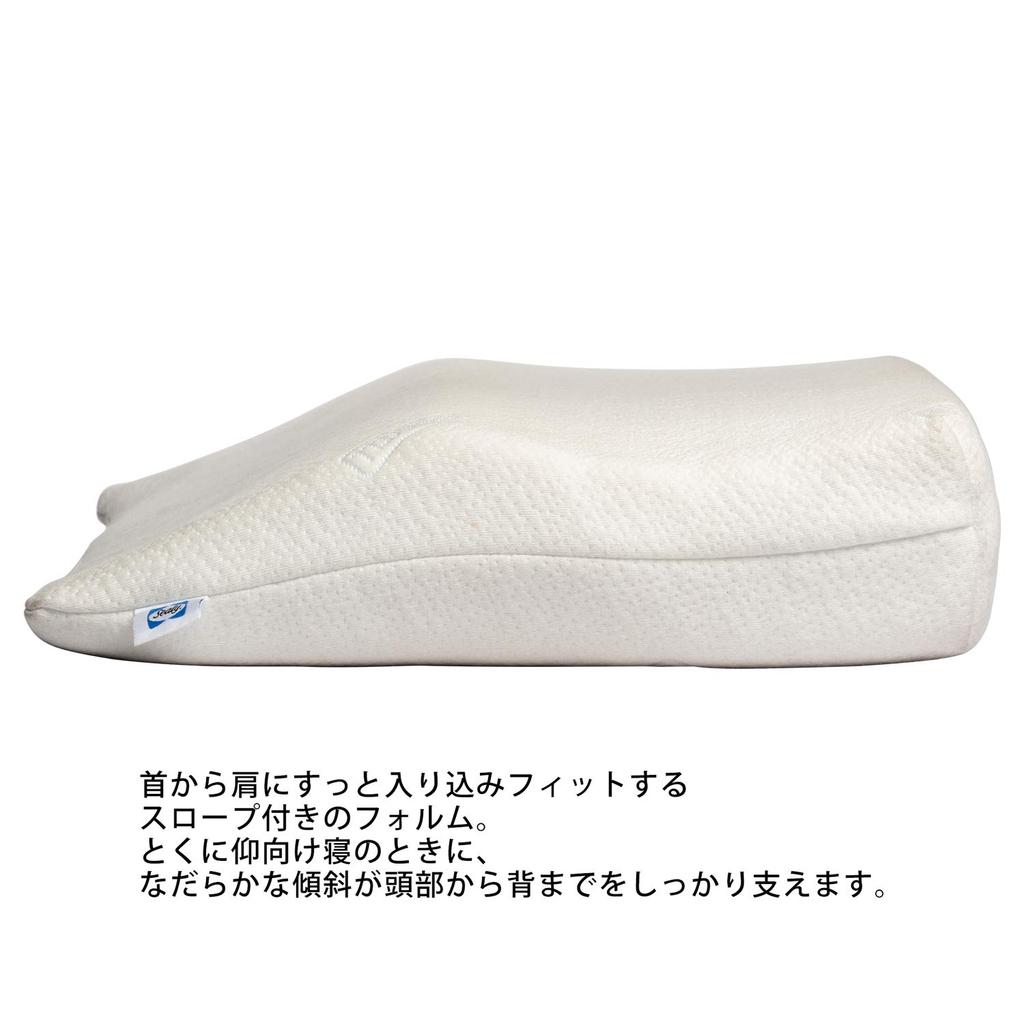 [Authentic] Sealy Anatomic White Pillow, 65cm Wide, Latex Pillow with Washable Cover