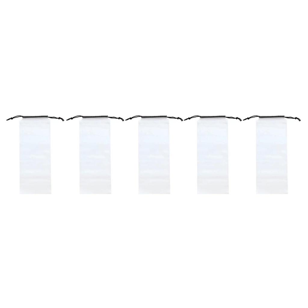 1/2/3/4/5/10 шт. Прозрачные портативные многоразовые водонепроницаемые дорожные чехлы для мокрых зонтов с кулиской