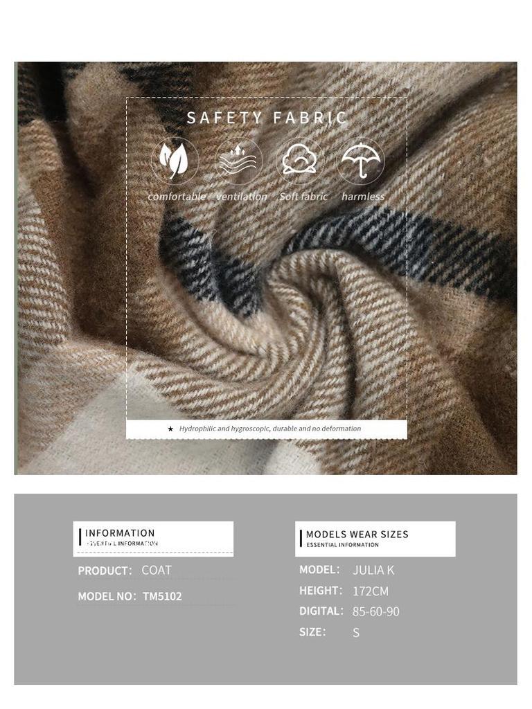 Европейская и американская осенне-зимняя ретро клетчатая куртка-рубашка