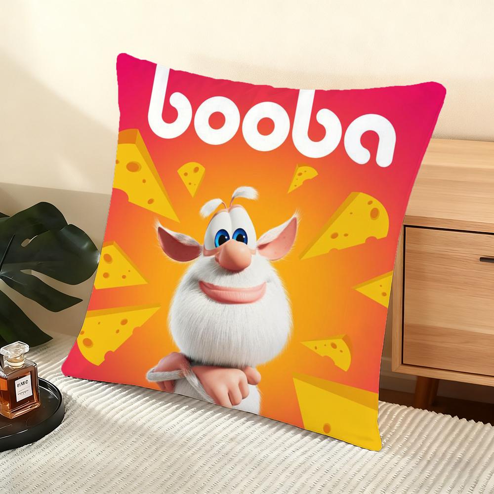 Милая Наволочка Fourbob-Booba Мягкая Короткошерстная Плюшевая Наволочка для Подушки Гладкая Уютная Текстура Эстетичная Наволочка для Подушки Домашний Декор