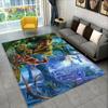 3D Visual Illusion Dinosaur Area Rug,Carpet Rug for Home Living Room Bedroom Sofa Playroom Doormat Decor,Kid Non-slip Floor Mats