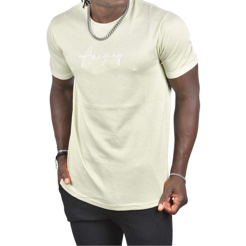 Футболка узкого кроя с двойными рукавами и надписью DeepSEA с рисунком спереди 2403213