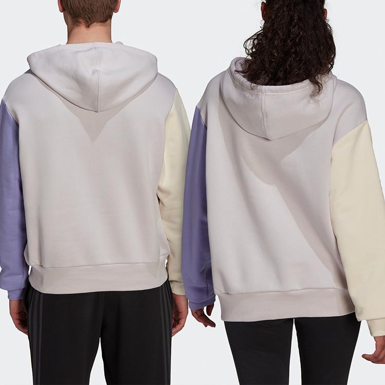 Adidas U Fl Hd Повседневная спортивная толстовка с капюшоном с цветными блоками, с длинным рукавом, мужская толстовка, фиолетовый HU0414