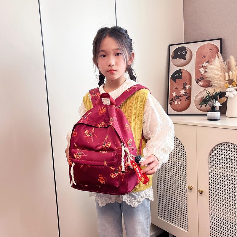 Large-Capacity Primary School School Bag Cartoon Guoman Foreign Style Printed Boys And Girls Backpack Fashionable And Cute Children'S Backpack